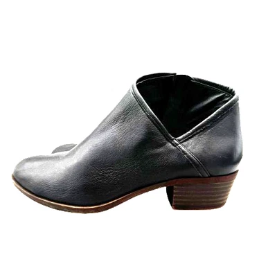 Botas al tobillo de cuero Lucky Brand Brekke para mujer 9 botines negros vaquera Landman Foto 1 de 4