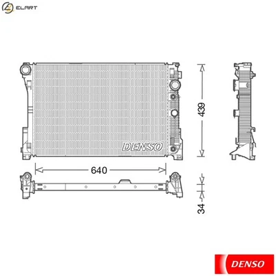 RADIATOR ENGINE COOLING DRM17048 FOR MERCEDES-BENZ C-CLASS/T-Model GLK-CLASS - Image 1 of 4