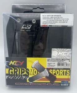 NCY THROTTLE & GRIP SET (Black, BEARING STYLE, 7/8") FOR 50cc QMB139 150cc GY6 - Picture 1 of 3