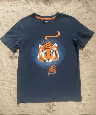 Camisa manga corta estampado tigre azul Tea Collection, talla 14 Foto 1 de 3