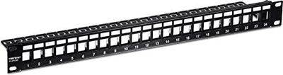 TRENDnet 24-Port Blank Keystone Shielded 1U Patch Panel (tckp24s) - Image 1 of 4
