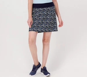 AB by Addison Bay Sz 1X Society Hill Skort  NAVY FLORAL A481949 - Picture 1 of 4