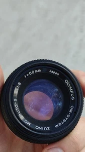 OLYMPUS OM-SYSTEM AUTO-S 50MM f1.8 LENS MANUAL FOCUS LENS - Picture 1 of 6