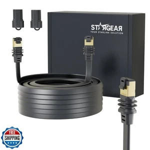 STARGEAR 32.8FT Starlink Gen 3/Mini Cable, Starlink Flat Hidden Power Ethenet - Afbeelding 1 van 5