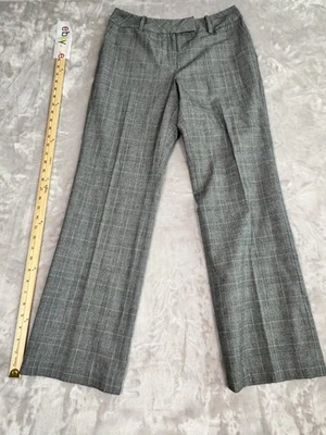 Worthington Stretch Womens Size 8P Grey Multicolor Plaid Dress Pants - Image 1 of 4