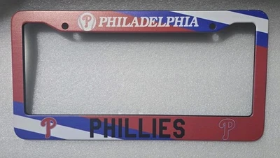 Philadelphia Phillies License Plate Frame (1) Carbon Fiber NEW - Image 1 of 2