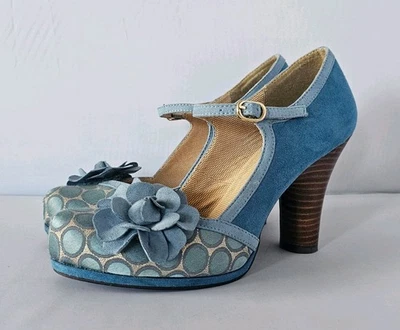 RARE Ruby Shoo Hannah in Teal/Blue Size 6/39 IMMACULATE & STUNNING SHOES - Image 1 of 4