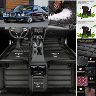 For Jaguar S-Type Car Floor Mats Luxury Waterproof Carpets Liners Interior Auto Foto 1 de 4