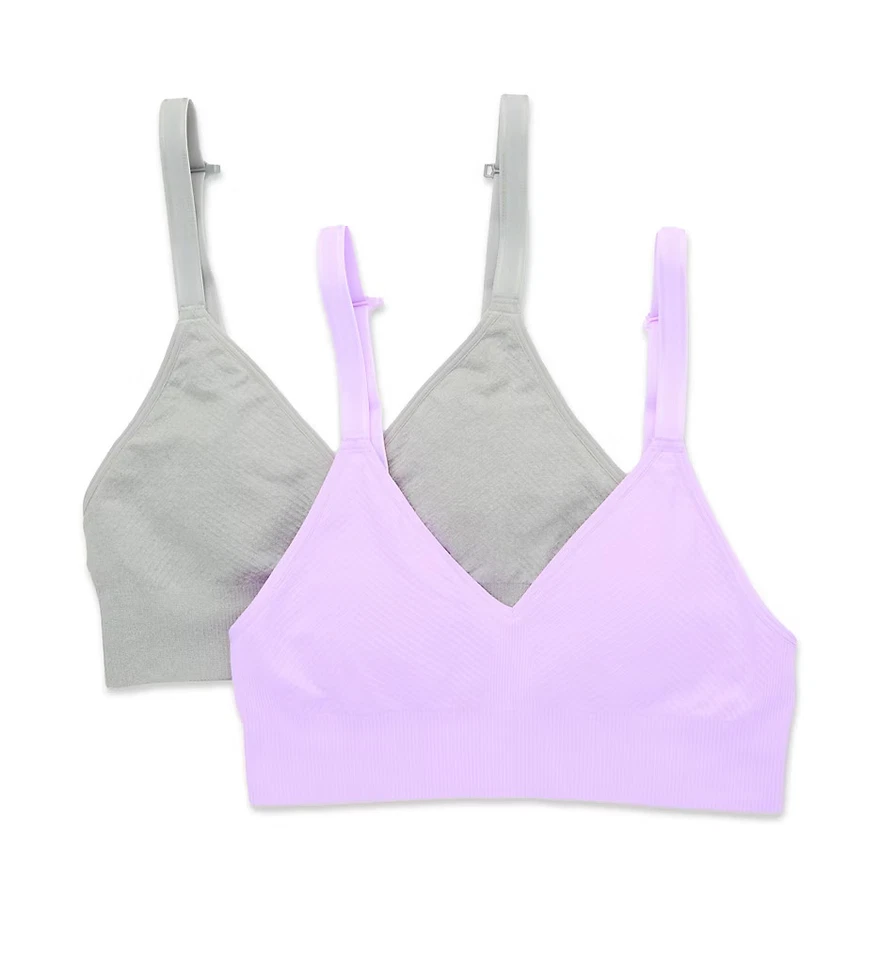 Bralette sin costuras Fruit Of The Loom FR134 fresco tan cómodo - Paquete de 2 Foto 1 de 1