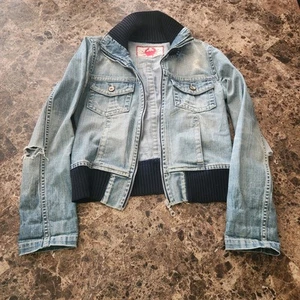 LTB by Little Big Distressed Denim Jean Jacket - L - Picture 1 of 8