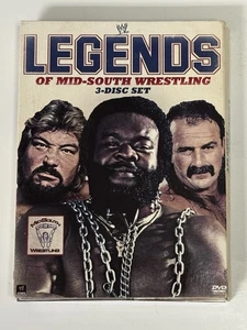 WWE Legends of Mid-South Wrestling 3 Disc DVD Set Junkyard Dog Rare OOP - Afbeelding 1 van 8