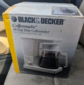 black & decker dcm94wh 10 Tassen Tropf Kaffeemaschine Neu Offener Karton Selten - Bild 1 von 6