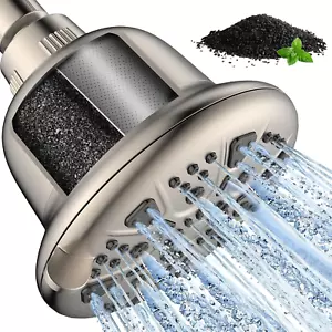 Filtered Shower Head with Upgraded Activated Carbon Filter - High Pressure Showe - Picture 1 of 12