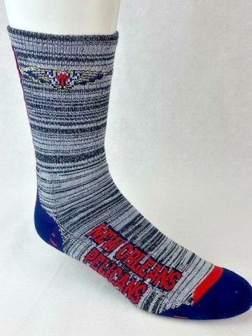 New Orleans Pelicans Basketball Vortex Crew Socks Cover