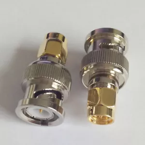 Adapter BNC Plug Male To SMA Female Jack RF Connector Straight - Picture 1 of 3