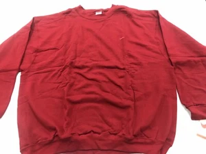 BNWT Vintage Men Nike Sweatshirt Red Sz X-Large Red Stitching Swoosh 90’s - Picture 1 of 7