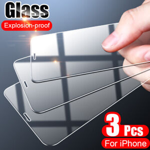 Screen Protector Tempered Glass For iPhone 5 6 7 8 Plus X Xs Max XR 11 12 13 Pro