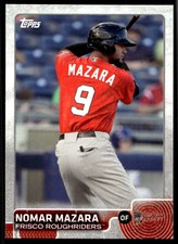 2015 Topps Pro Debut 90 Nomar Mazara   Frisco RoughRiders  Baseball Card