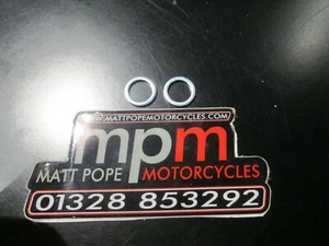 NEW GENUINE BETA RR BRAKE BANJO WASHERS X 2 1650510000 - Picture 1 of 1