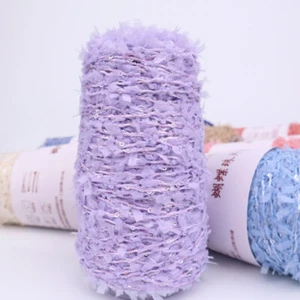 50 g/rotolo filato farfalla fantasia perline paillettes filato fai da te tessuto a mano filo uncinetto - Foto 1 di 34