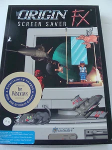 VTG Origin Fx Screen Saver w 3 MS-DOS 3.5” Discs Orig Box w Manual - UNTESTED - Picture 1 of 9