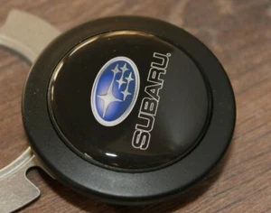 Horn Button Fits  For SUBARU Badge MOMO Sparco Raid Nardi Steering Wheel Sport  - Picture 1 of 4