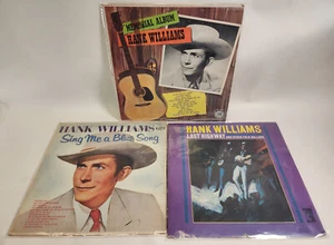 12" Vinyl Record 3 LP Lot Hank Williams Sing Me A Blue Song Lost Highway Memoria - Picture 1 of 14