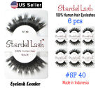 *6pc* 100% Human Hair Eyelash "Stardel Lash" #SF 40