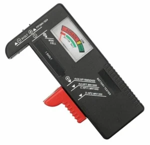BATTERY TESTER - UNIVERSAL -AAA-AA-PP3-C-D- BUTTON CELL HOUSEHOLD BATTERY TESTER - Picture 1 of 1