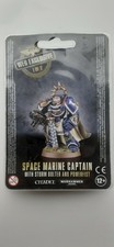 W40K Web Exclusive 1of2 Space Marine Captain with Storm Bolter & Powerfist BNIB