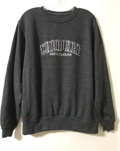Women's Pacific & Co Cherokee North Carolina Sweatshirt Crew Gray Sz Med EUC - Picture 1 of 6