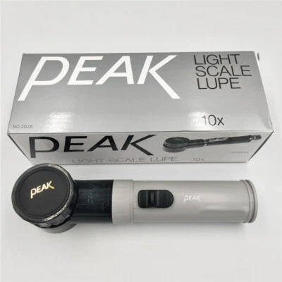NUEVA Lupa Portátil Escala Luz Pico Original 10x Lupa 2028-10X Lupa Foto 1 de 3