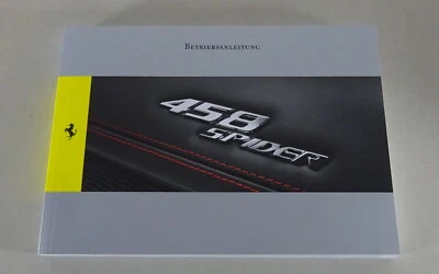 Manuale / Guida Ferrari 458 Spider Cabriolet Aggiornamento 10/2011 - Immagine 1 di 4