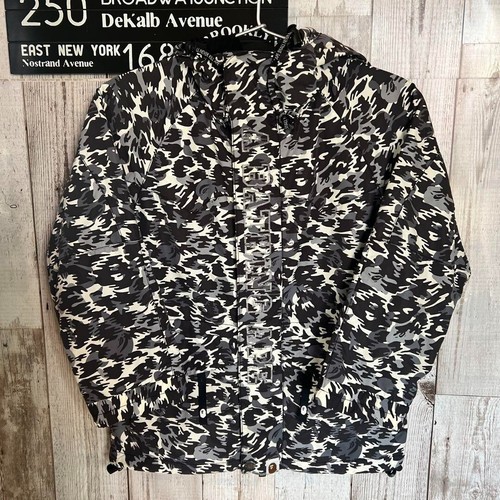 A BATHING APE (BAPE) BAPE Leopard mimetico felpa con cappuccio giacca snowboard una scimmia da bagno NIGO 120 cm Giappone!!!!!!!!