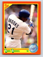 1990 Score Rookie & Traded Hubie Brooks Los Angeles Dodgers #34T