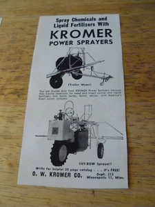 THE FARM TRIMESTRAL-PRIMAVERA 1957 -AD- O. W. KROMER PULVERIZADOR DE ENERGÍA/Minneapolis MINN - Imagen 1 de 1