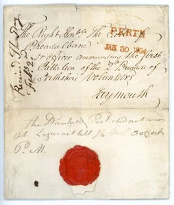 1804 entire "Military Mail" wrapper Whitehall to Earl of Bredalbane, Taymouth - Picture 1 of 2