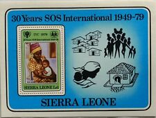 128.SIERRA LEONE 1979 STAMP S/S 30 YEARS OS SOS INTERNATIONAL . MNH