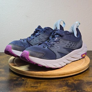 Zapatos para mujer Hoka One One Anacapa Breeze talla 9B azul bajo sendero de senderismo - Imagen 1 de 12