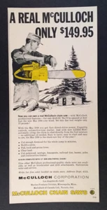 1958 McCulloch Mac D30 Chain Saw vintage print Ad - Picture 1 of 1