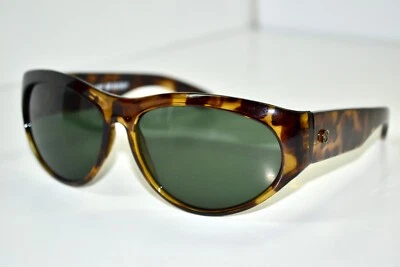 Vtg Anne Klein II For Riviera Brown Tortoise Green Cat-Eye Womens Sunglasses - Image 1 of 4