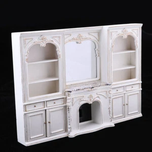 1/12 Dollhouse miniatures fireplace cabinet Boutique European display cabinet - Picture 1 of 6