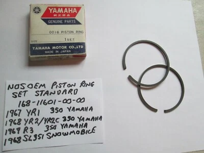  YAMAHA 1967-69 YR1 / YR2 / YR2C / R3 OEM NOS СТАНДАРТНЫЙ НАБОР КОЛЕЦ 168-11601-00-00 - Изображение 1 из 4