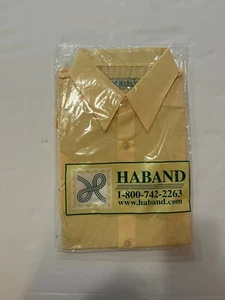 Original Haband gelbes Sommerhemd - Herren Größe 16,5 - neu, Baumwollmischung - Bild 1 von 3