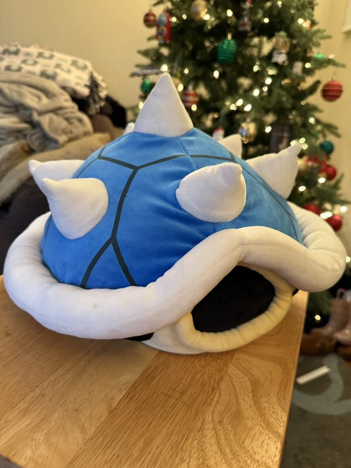 Peluche Nintendo Mario Kart Azul Koopa Spike Shell 15 pulgadas Tomy MochiMochi Club Foto 1 de 4