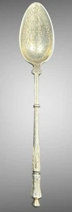 Cucchiaio piccolo da tè dessert francese 5" argento 800 standard XIX secolo marchi Bigorne - Foto 1 di 16