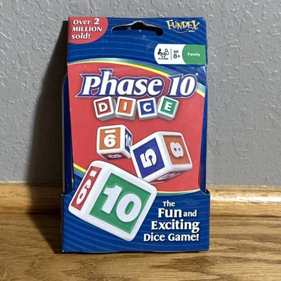 Phase 10 Dice Game - Fundex - Blue Tin Version Still Sealed in Original Package - Image 1 of 2