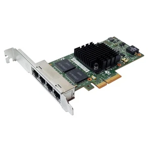Dell I350-T4 4-Port PCIe x4 Gigabit Ethernet Network Adapter 00NWK2 0X8DHT FP - Bild 1 von 3