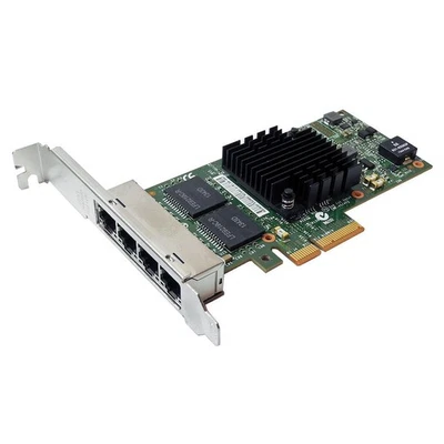 Dell I350-T4 4-Port PCIe x4 Gigabit Ethernet Network Adapter 00NWK2 0X8DHT FP - Bild 1 von 3
