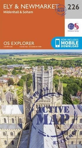 Ely and Newmarket, Mildenhall and Soham (Map) OS Explorer Active Map - Image 1 of 1